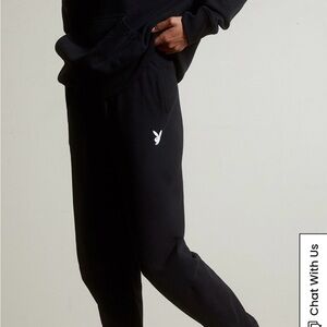 PLAYBOY Classic Black Sweat Pants